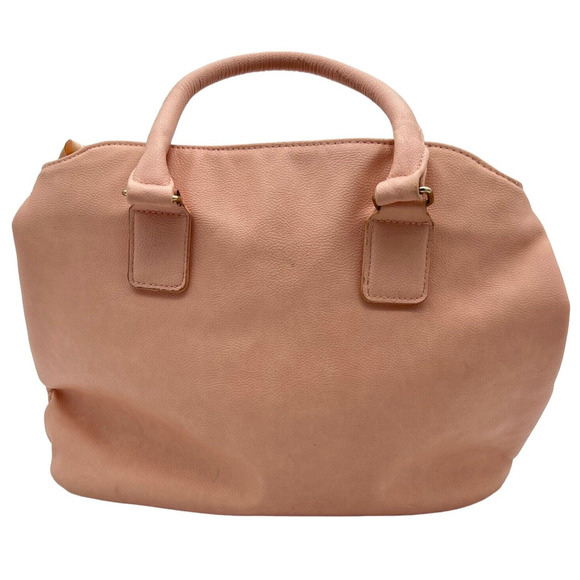 Handbag Crossbody Wristlet Wallet Makeup Bag Pink With Flowers Soft Vinyl - Picture 3 of 12